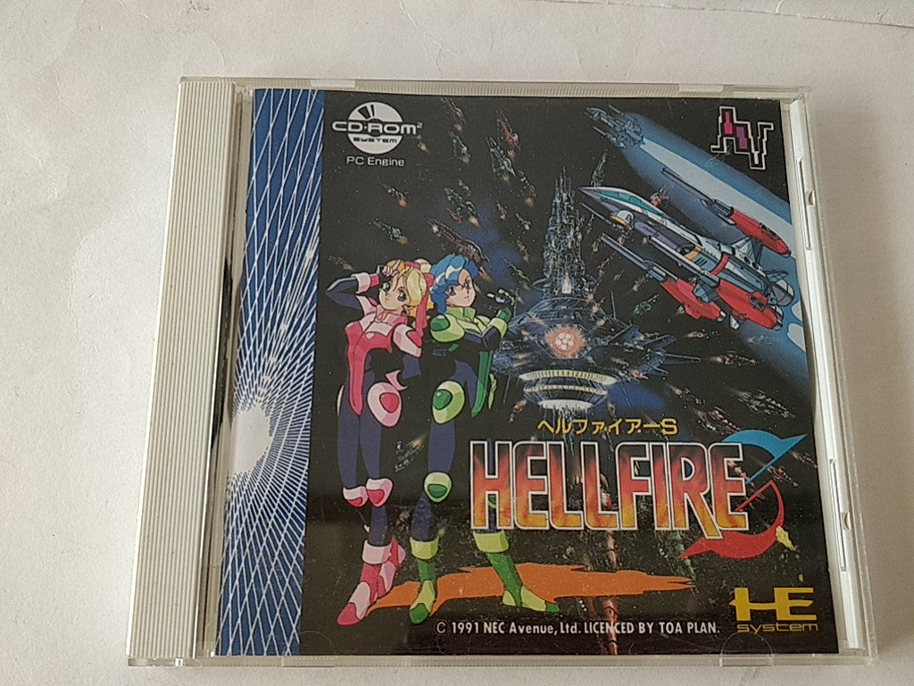 HELLFIRE S for NEC PC engine CD-ROM2 Game CD,case set.NTSC-J(Japan)-d0228- - Hakushin Retro Game shop