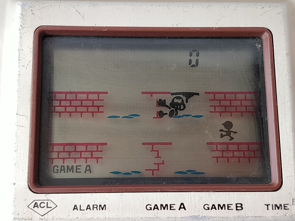 Vintage Nintendo Game & Watch Manhole (utility hole) Handheld game tested-d0303-
