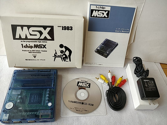 1Chip MSX Console D4 Enterprise PSU(AC Adapter),Manual,Boxed set tested-d0304-