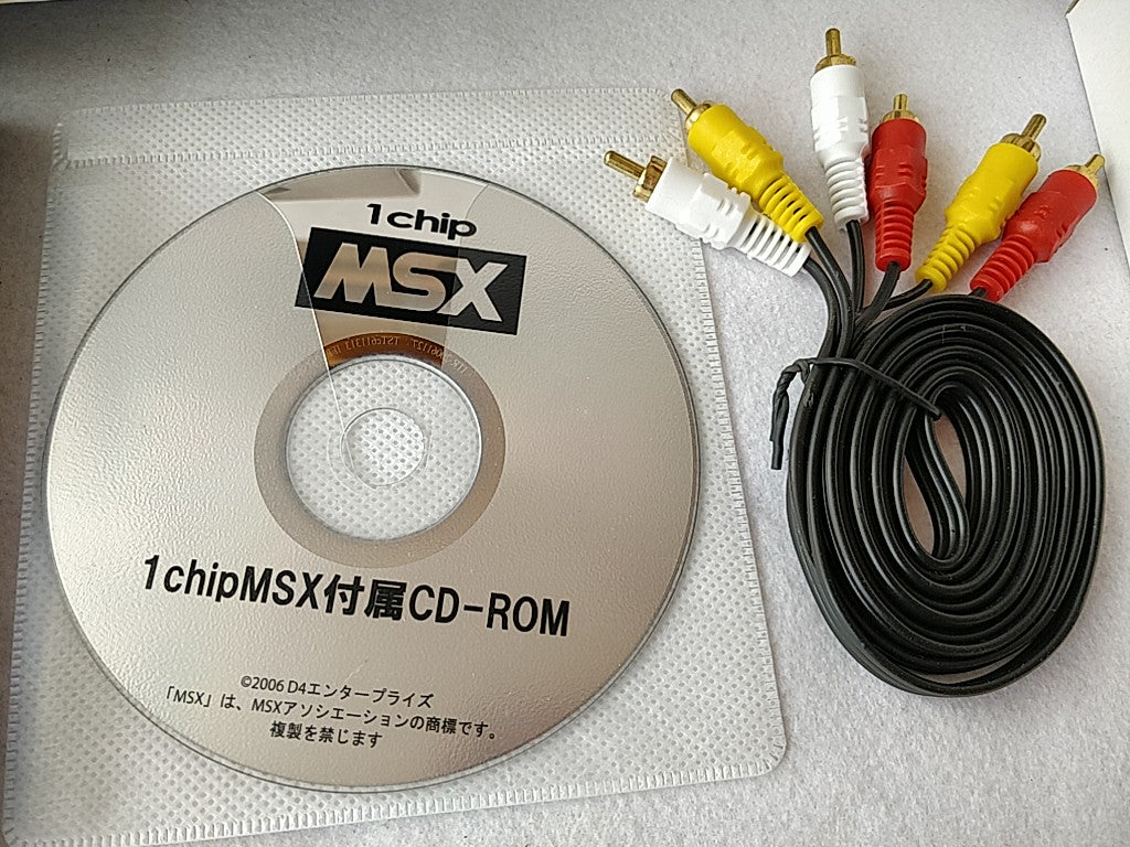 1Chip MSX Console D4 Enterprise PSU(AC Adapter),Manual,Boxed set tested-d0304- - Hakushin Retro Game shop