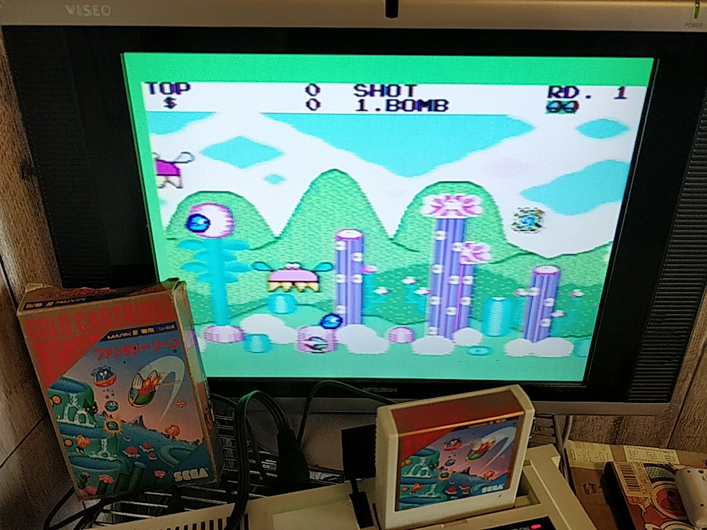 FANTASY ZONE and OPA OPA ( FANTASY ZONE 2) SEGA Master system Boxed tested-d0309 - Hakushin Retro Game shop