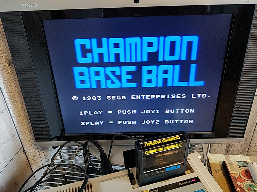 タイトルCHAMPION BASEBALL,GOLF,SCOCCER Master system MK-2000/Mark3 set tested-d0309- - Hakushin Retro Game shop