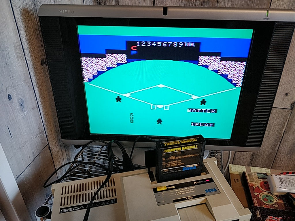 タイトルCHAMPION BASEBALL,GOLF,SCOCCER Master system MK-2000/Mark3 set tested-d0309- - Hakushin Retro Game shop