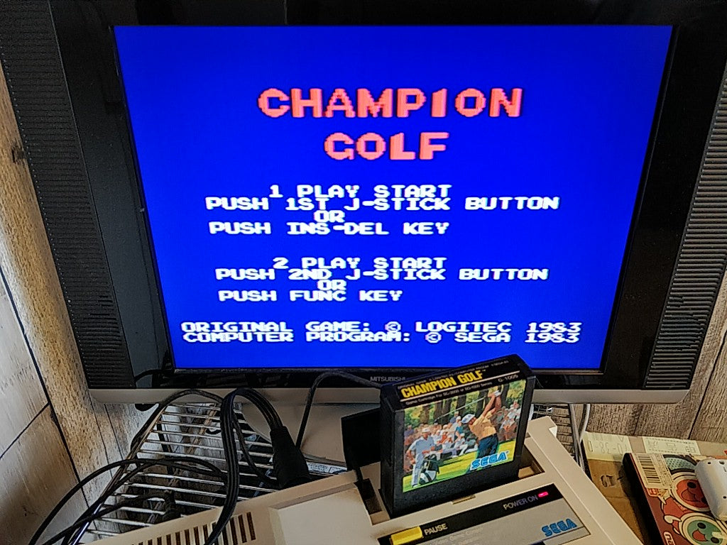 タイトルCHAMPION BASEBALL,GOLF,SCOCCER Master system MK-2000/Mark3 set tested-d0309- - Hakushin Retro Game shop