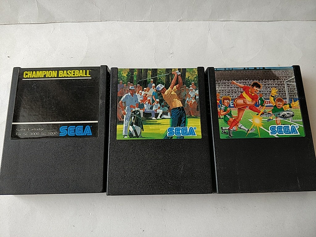 タイトルCHAMPION BASEBALL,GOLF,SCOCCER Master system MK-2000/Mark3 set tested-d0309- - Hakushin Retro Game shop