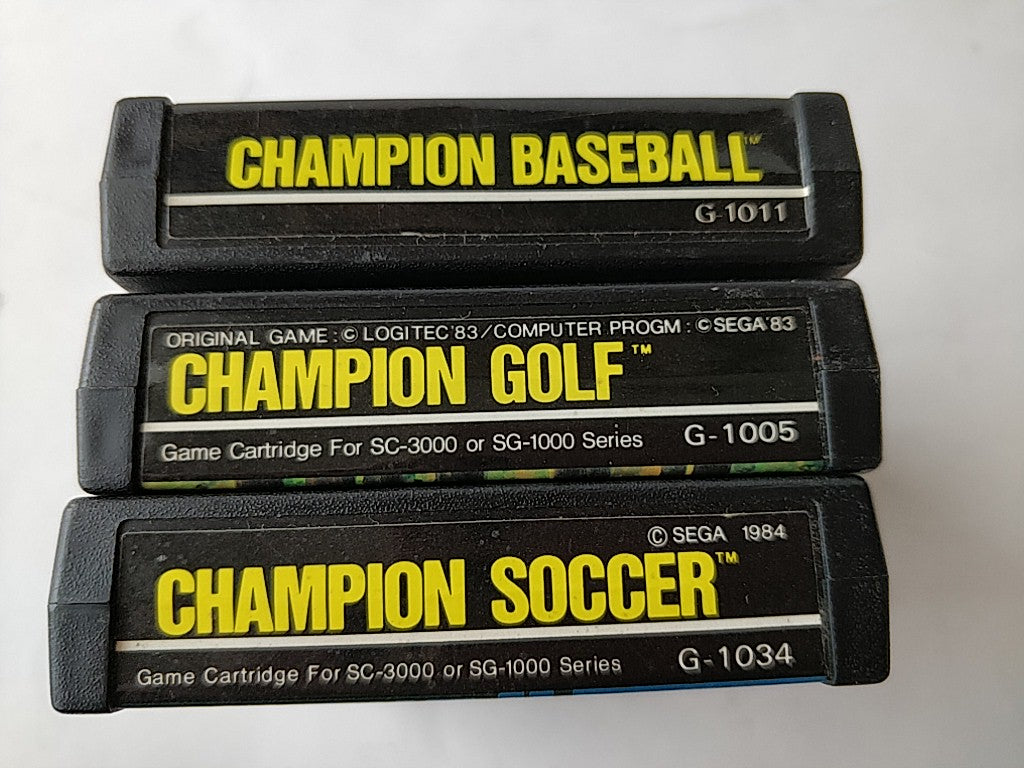 タイトルCHAMPION BASEBALL,GOLF,SCOCCER Master system MK-2000/Mark3 set tested-d0309- - Hakushin Retro Game shop