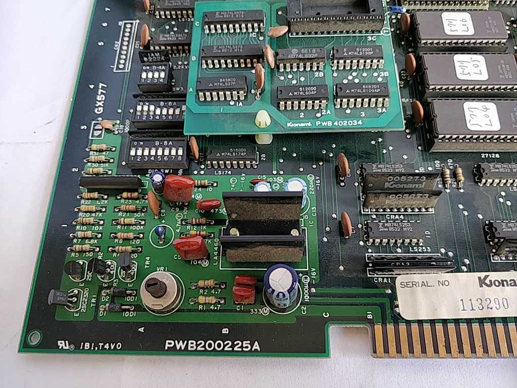 GREEN BERE RUSH'N ATTACK JAMMA Arcade PCB system Board,Inst card tested-d0324- - Hakushin Retro Game shop