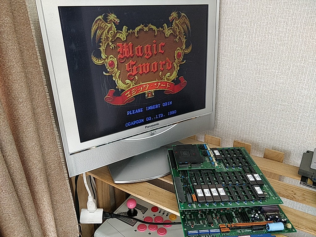 Magic Sword CPS System JAMMA PCB B Board and Mother A Board set tested-d0329-