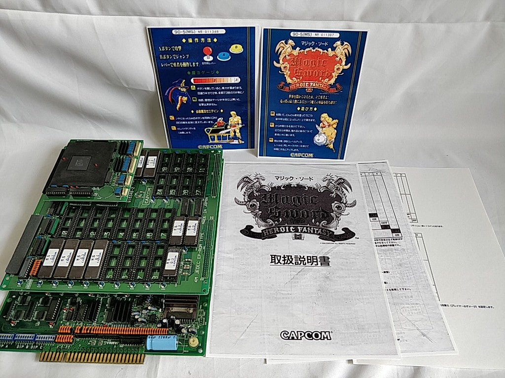 Magic Sword CPS System JAMMA PCB B Board and Mother A Board set tested-d0329-