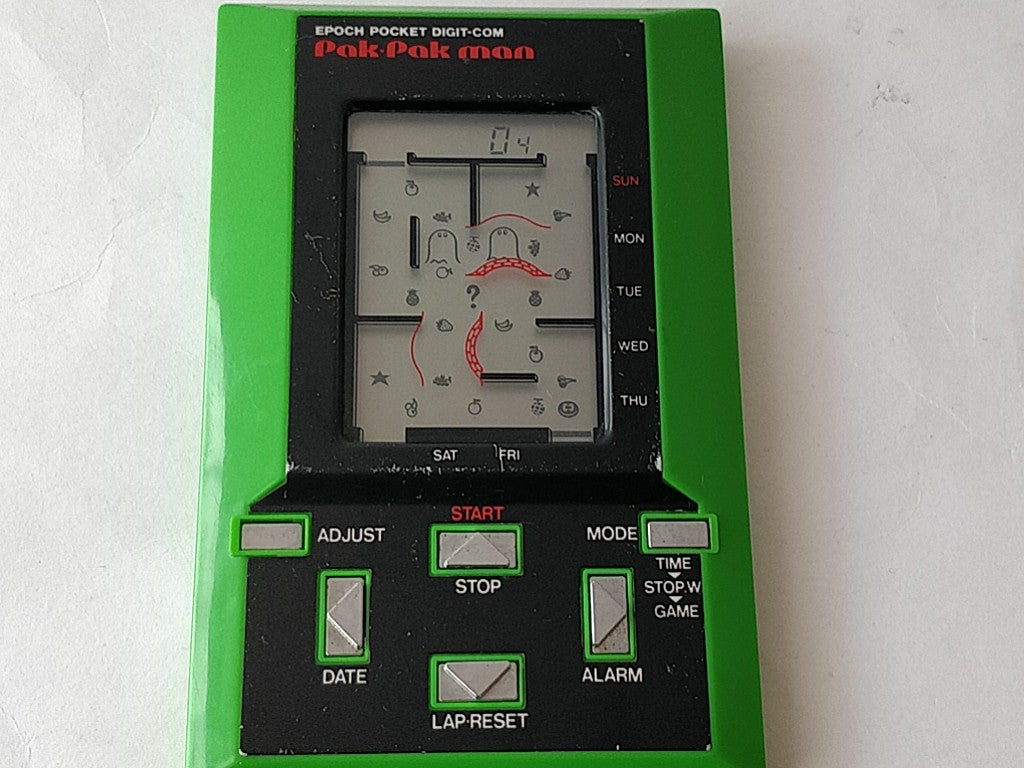 LSI LCD Pak Pak man Game Epoch Pocket Digit-com Game & Watch /tested-d0404-