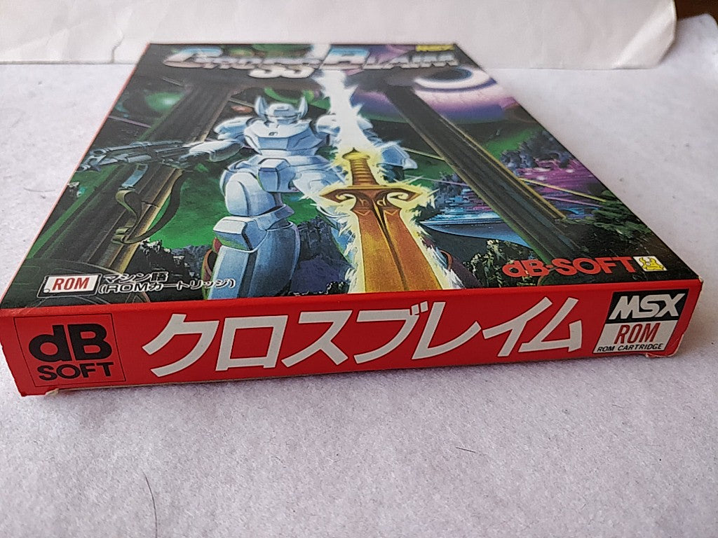 Cross Blaim MSX MSX2 Game Cartridge,Manual and Boxed Set /tested-d0411-