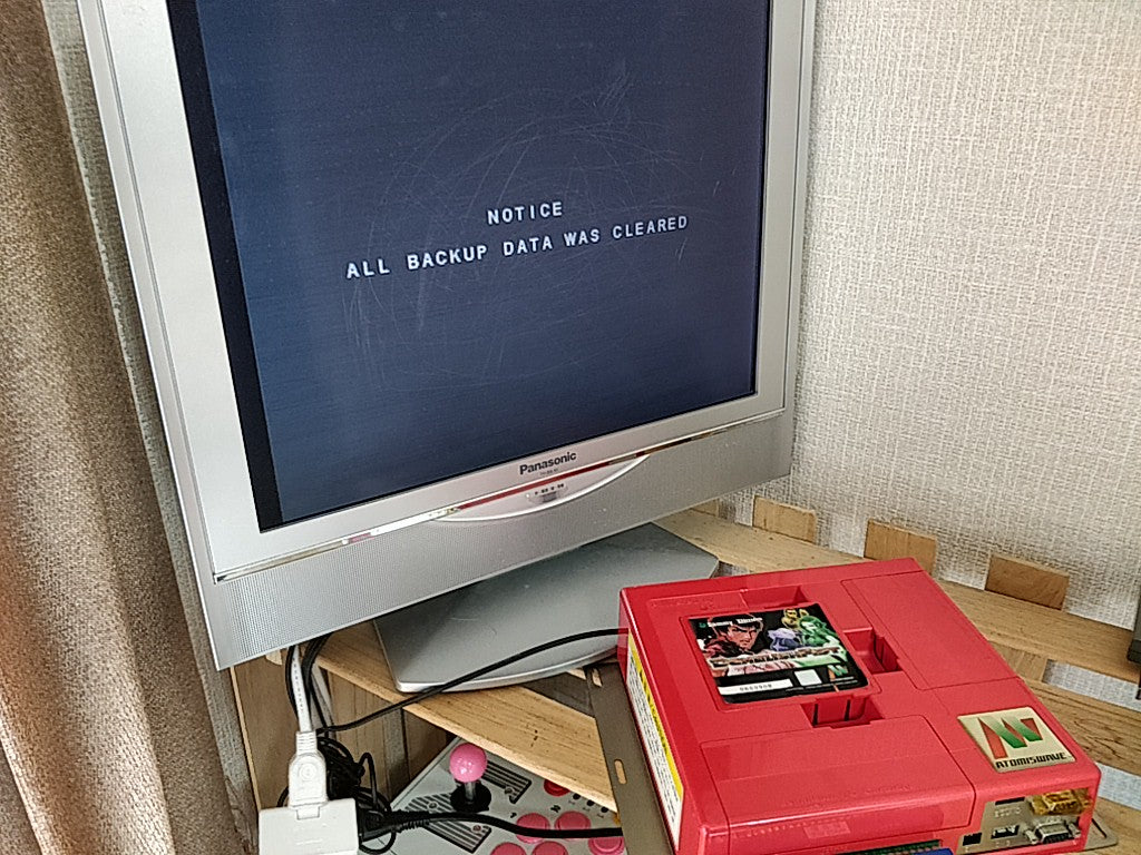 DEMOLISH FIST SUMMY Atomiswave game cartridge and Instruction card set-f1008-