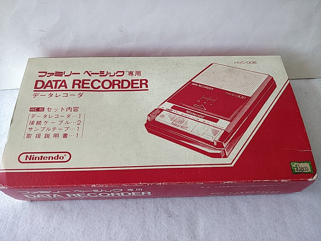 Nintendo Family Basic Cassette Data Recorder HVC-008, Manual,Box set-d0419 - Hakushin Retro Game shop