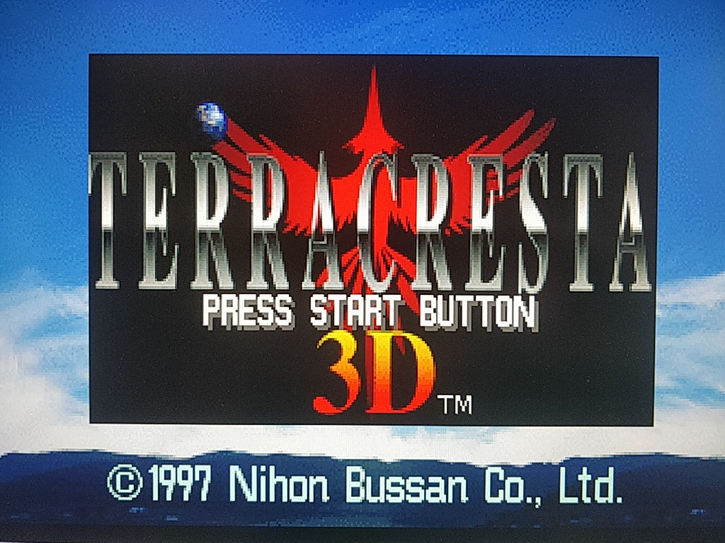 Terra Cresta 3D SEGA SATURN Game Gamedisk,Manual,Boxed tested-d0430-