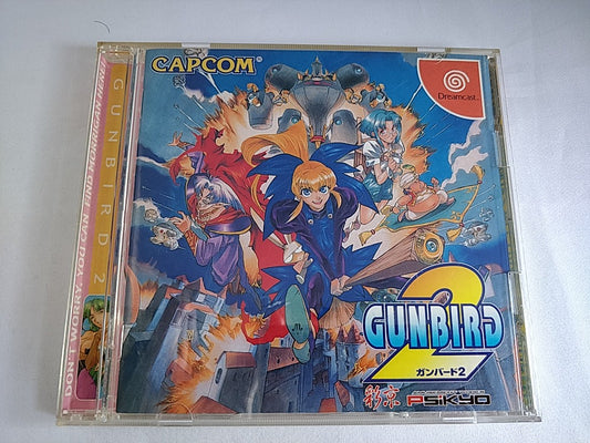 GUNBIRD 2 SEGA DreamCast Game Japan /Game disk,Manual,Boxed set tested-d0430-