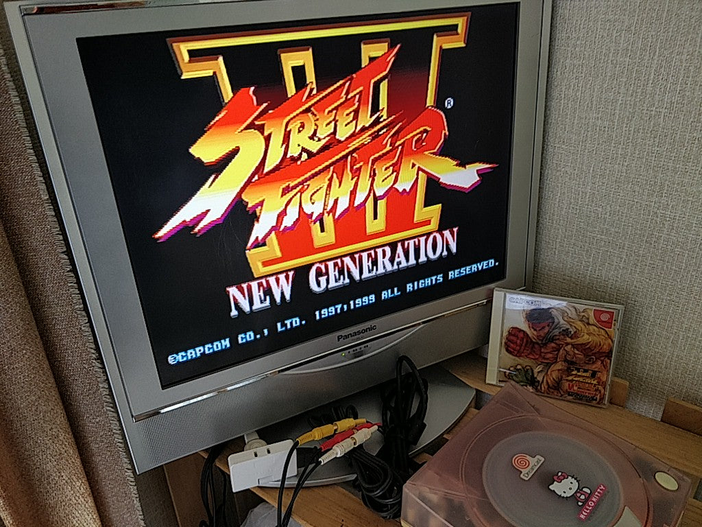 Street Fighter 3 W Impact DreamCast/Game Disk,Manual,Boxed tested-d0430- - Hakushin Retro Game shop