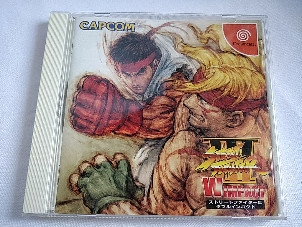 Street Fighter 3 W Impact DreamCast/Game Disk,Manual,Boxed tested-d0430-