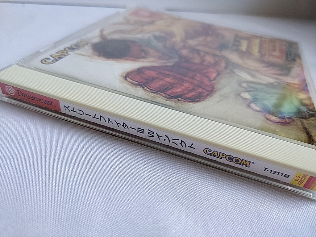 Street Fighter 3 W Impact DreamCast/Game Disk,Manual,Boxed tested-d0430- - Hakushin Retro Game shop