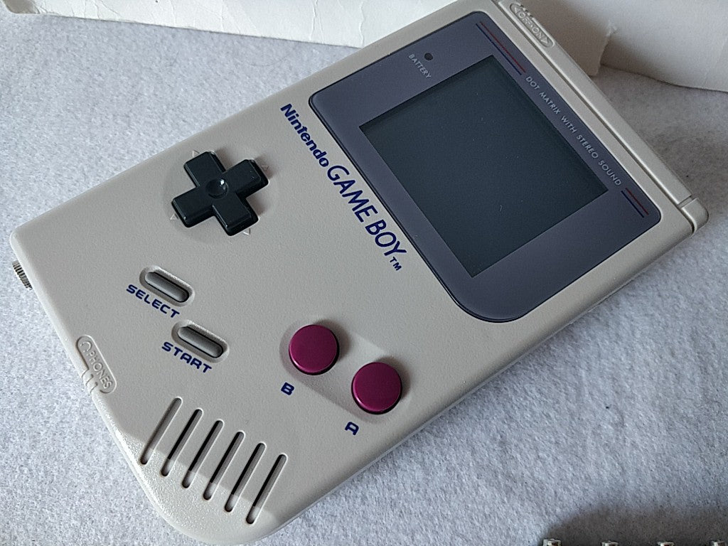 Backlight modified Nintendo Game boy Gray Color Console (DMG-001) tested-d0503- - Hakushin Retro Game shop