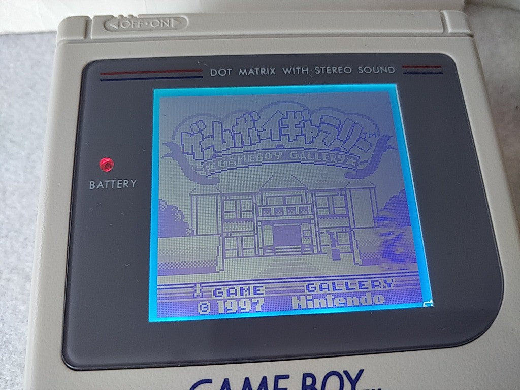 Backlight modified Nintendo Game boy Gray Color Console (DMG-001) tested-d0503- - Hakushin Retro Game shop