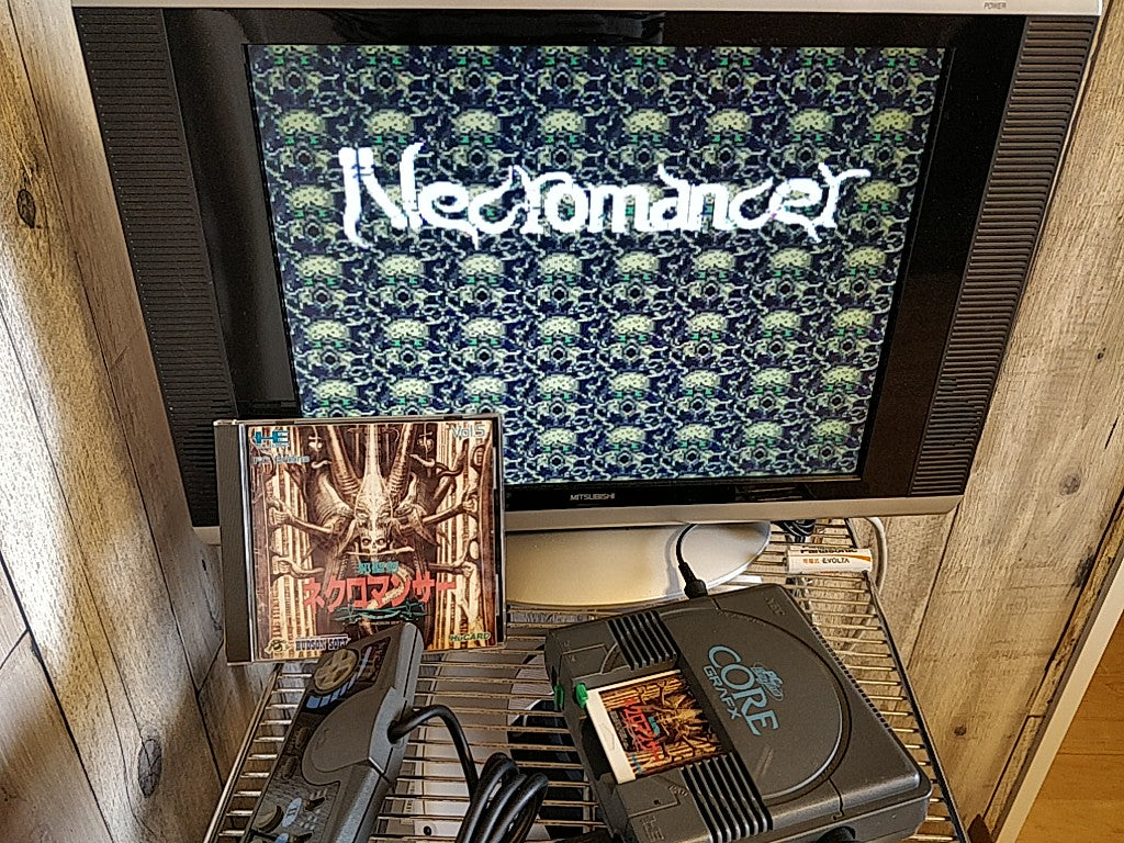 Jaseiken Necromancer NEC PC Engine TurboGrafx-16 PCE,Hu-card,manual,case -d0508- - Hakushin Retro Game shop