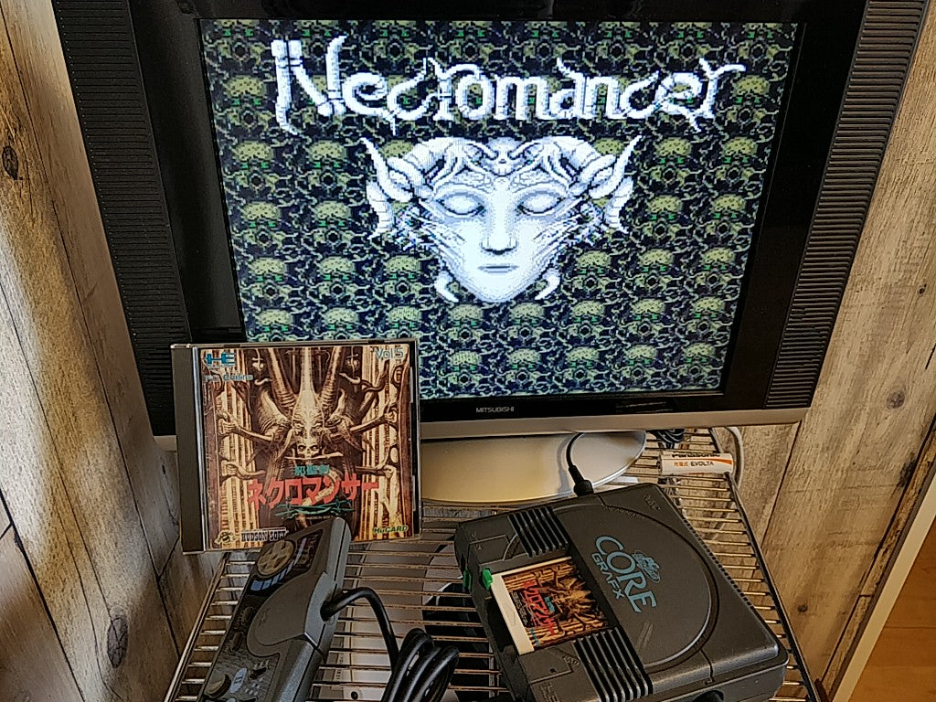 Jaseiken Necromancer NEC PC Engine TurboGrafx-16 PCE,Hu-card,manual,case -d0508- - Hakushin Retro Game shop