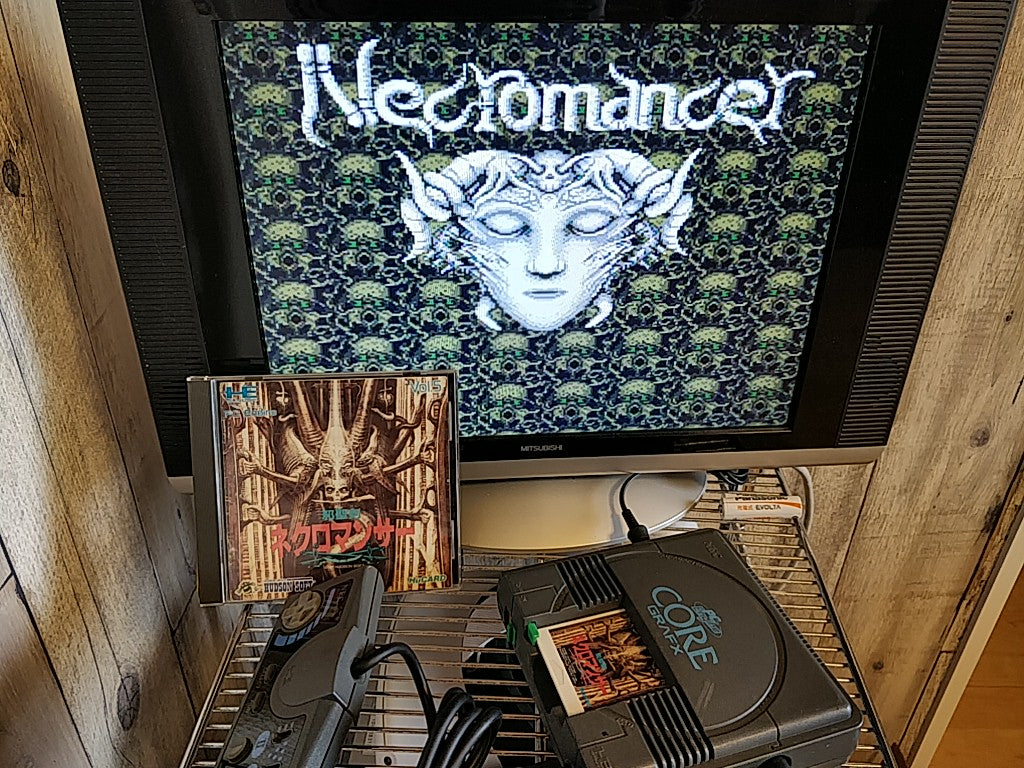 Jaseiken Necromancer NEC PC Engine TurboGrafx-16 PCE,Hu-card,manual,case -d0508-