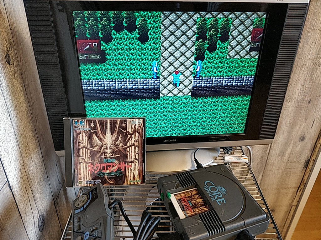 Jaseiken Necromancer NEC PC Engine TurboGrafx-16 PCE,Hu-card,manual,case -d0508- - Hakushin Retro Game shop