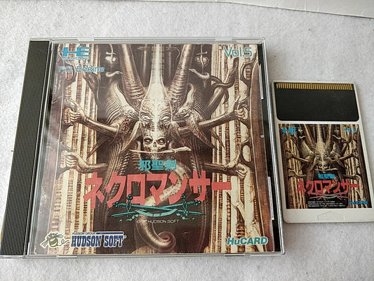 Jaseiken Necromancer NEC PC Engine TurboGrafx-16 PCE,Hu-card,manual,case -d0508-