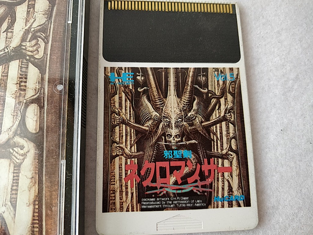 Jaseiken Necromancer NEC PC Engine TurboGrafx-16 PCE,Hu-card,manual,case -d0508- - Hakushin Retro Game shop