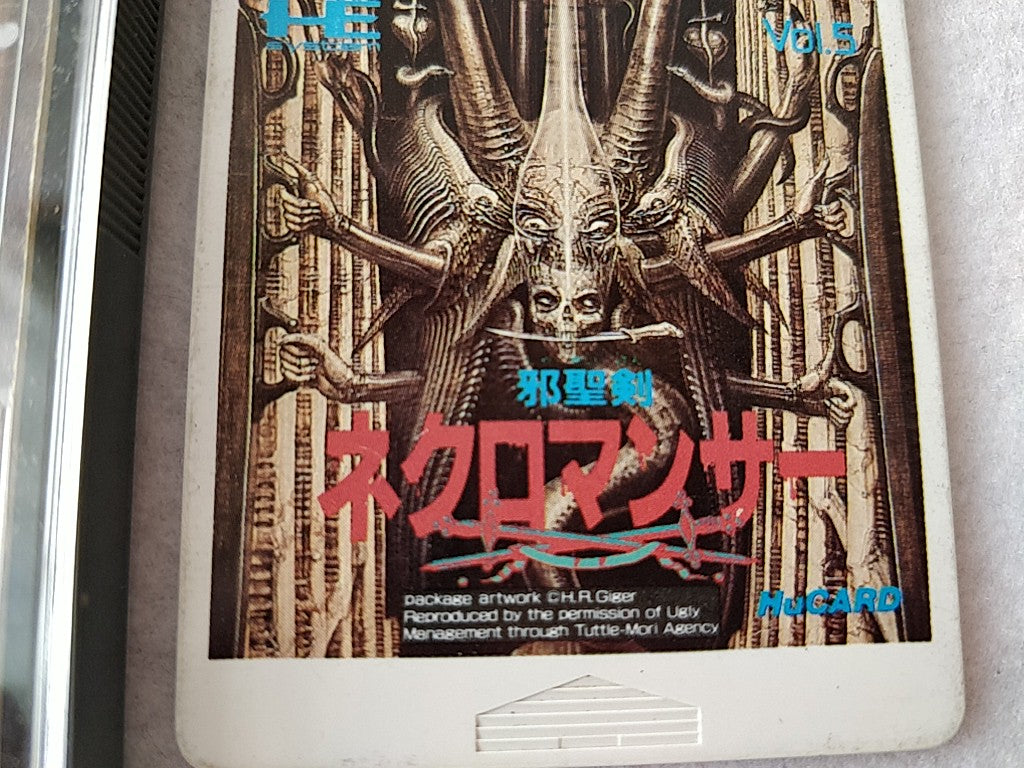 Jaseiken Necromancer NEC PC Engine TurboGrafx-16 PCE,Hu-card,manual,case -d0508- - Hakushin Retro Game shop