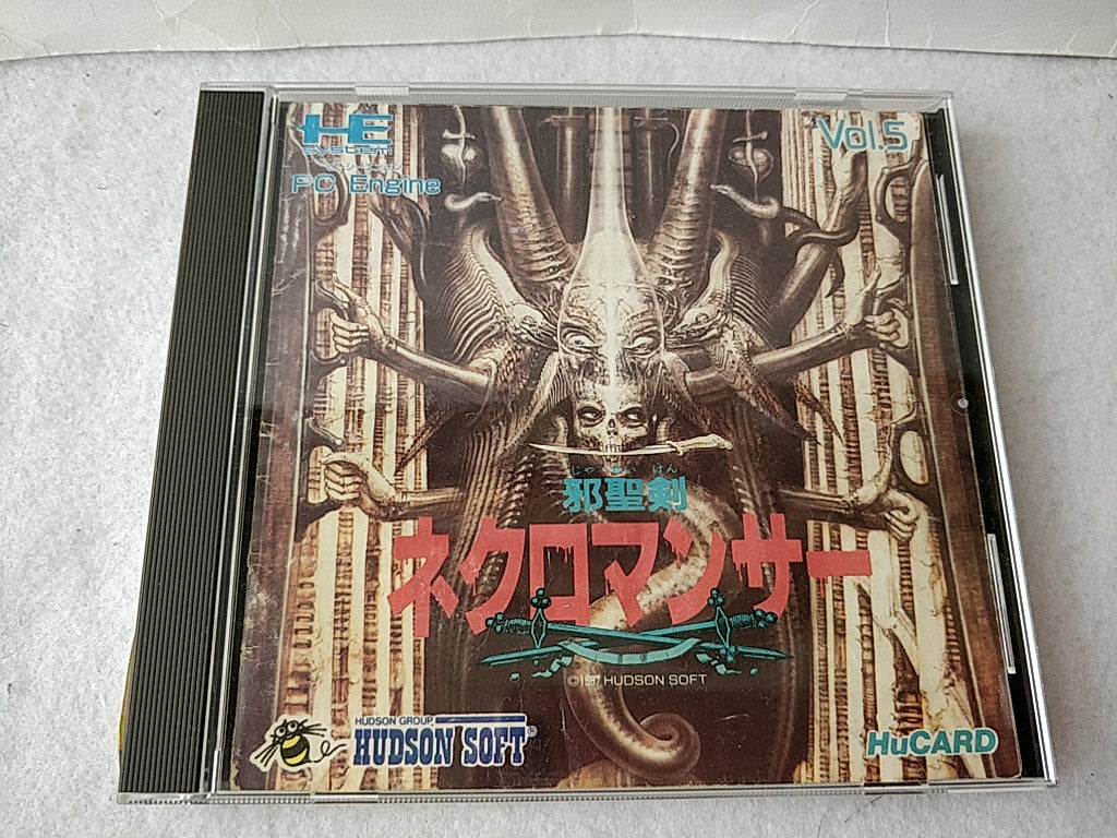 Jaseiken Necromancer NEC PC Engine TurboGrafx-16 PCE,Hu-card,manual,case -d0508- - Hakushin Retro Game shop