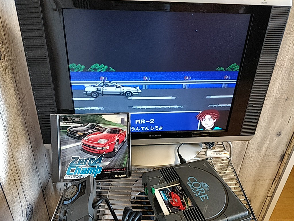 Zero4 Champ PC Engine Game Disk,Manual,Boxed set tested -d0508- - Hakushin Retro Game shop