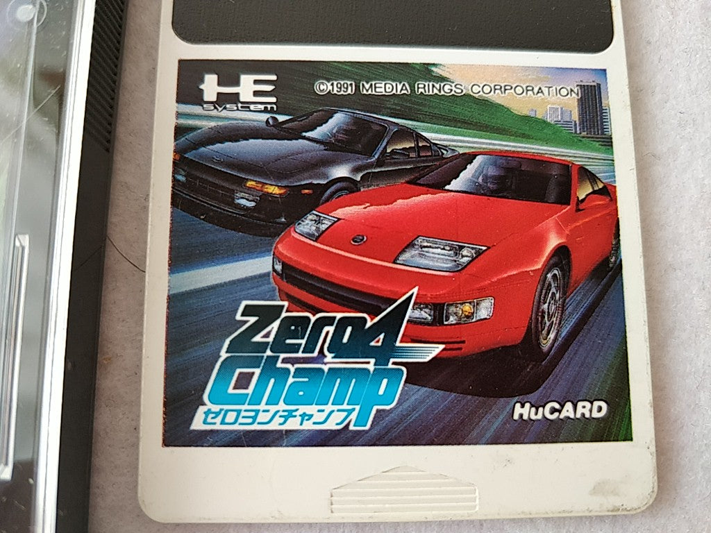 Zero4 Champ PC Engine Game Disk,Manual,Boxed set tested -d0508- - Hakushin Retro Game shop