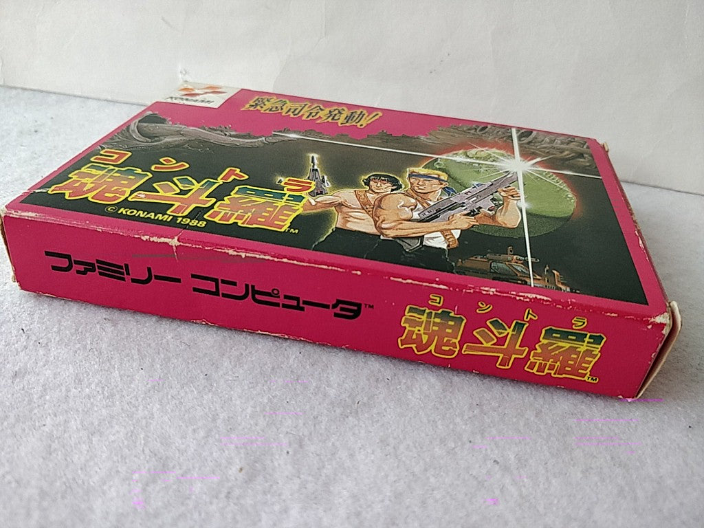CONTRA KONAMI For Nintendo Famicom NES Cartridge,Manual, Boxed set tested-d0509-