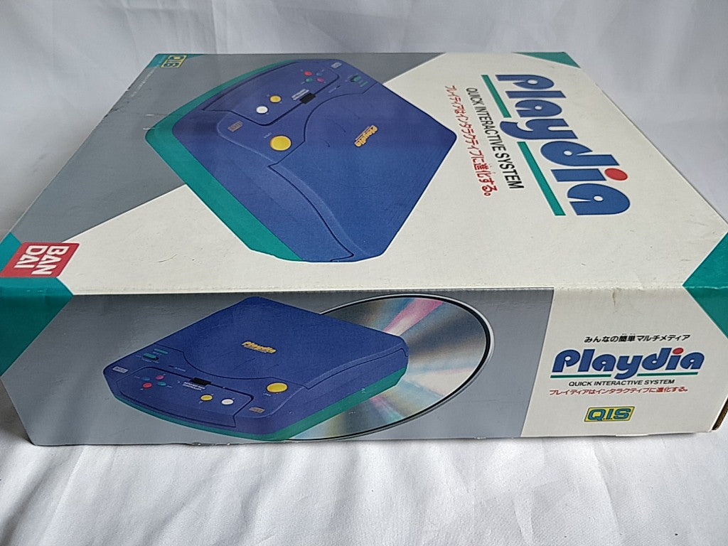 BANDAI PLAYDIA CONSOLE Original Pad,PSU,AV cable,Boxed set /Not tested-d0514-