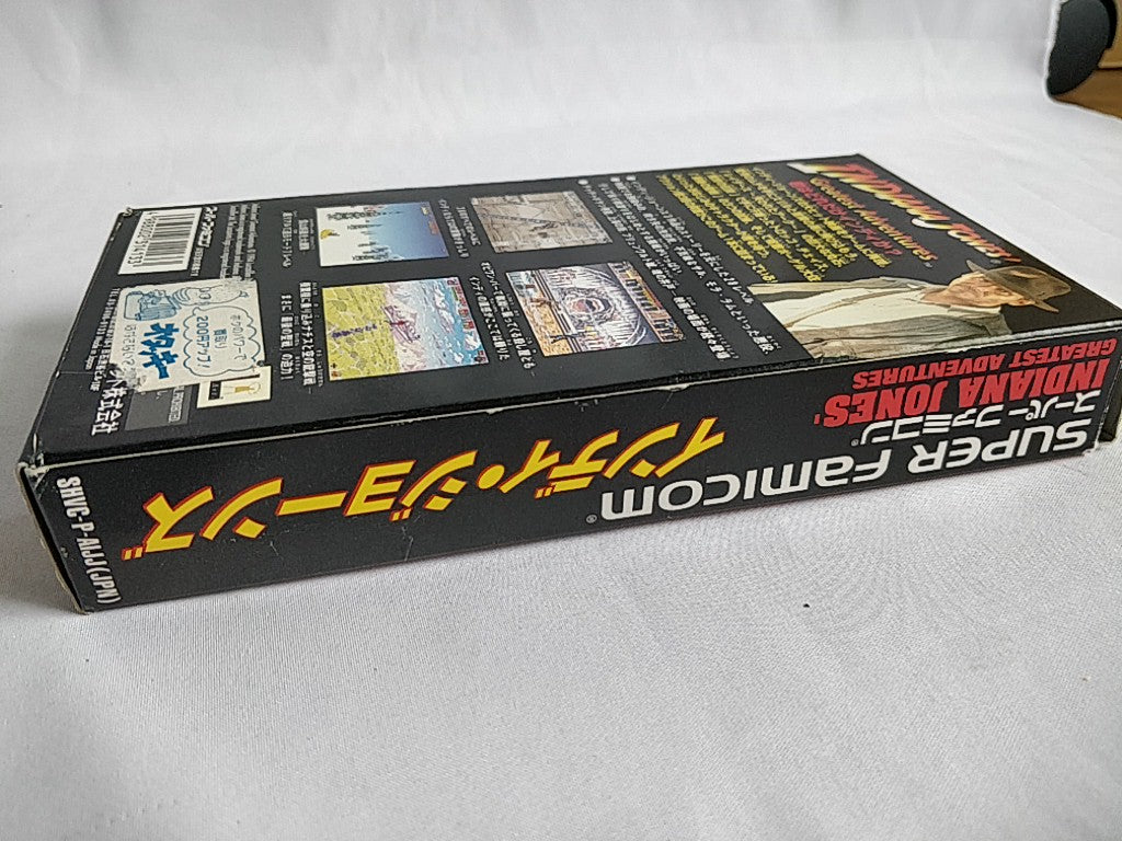 Indiana Jones' Greatest Adventures Super Famicom SFC Cart,Manual,Boxed set-d0517