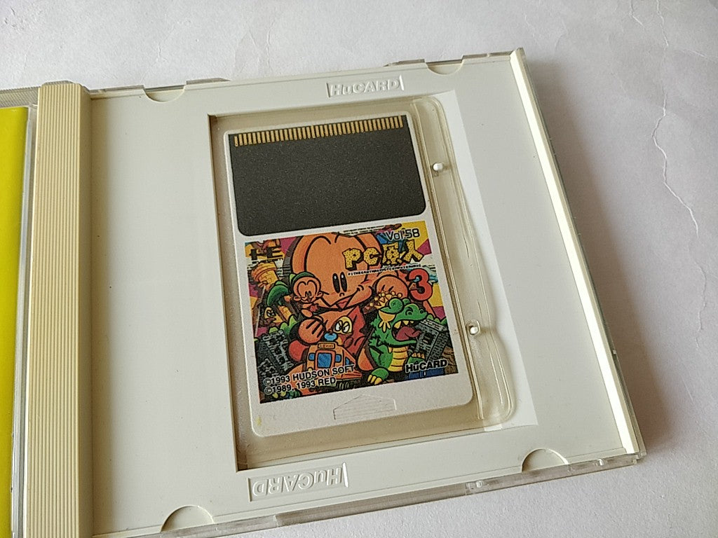 BONKS ADVENTURE 3 (PC Genjin 3) NEC PC Engine PCE TurboGrafx-16 Boxed set-d0519- - Hakushin Retro Game shop