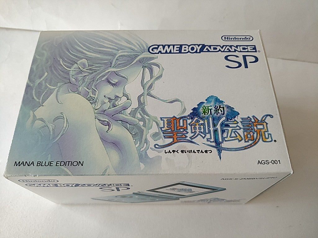 Game Boy Advance SP GBA Sword of Mana Seiken Densetsu MANA Blue Console-d0519-