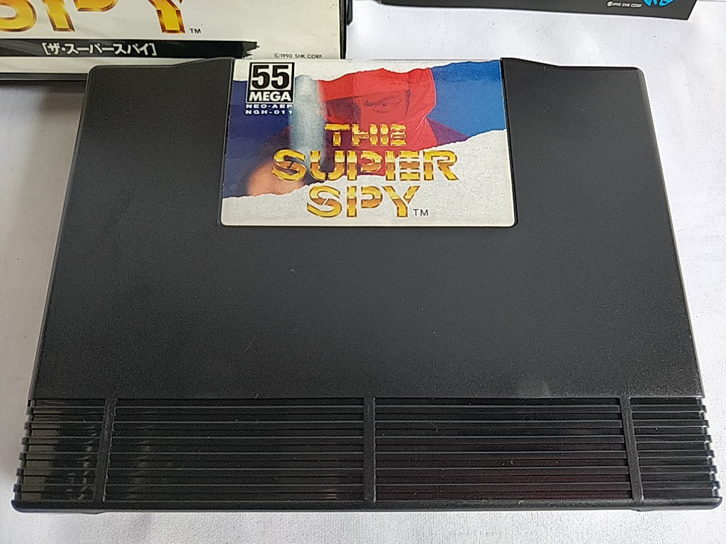 THE SUPER SPY SNK NEO GEO AES Cartridge, Manual Boxed set tested-d0524- - Hakushin Retro Game shop