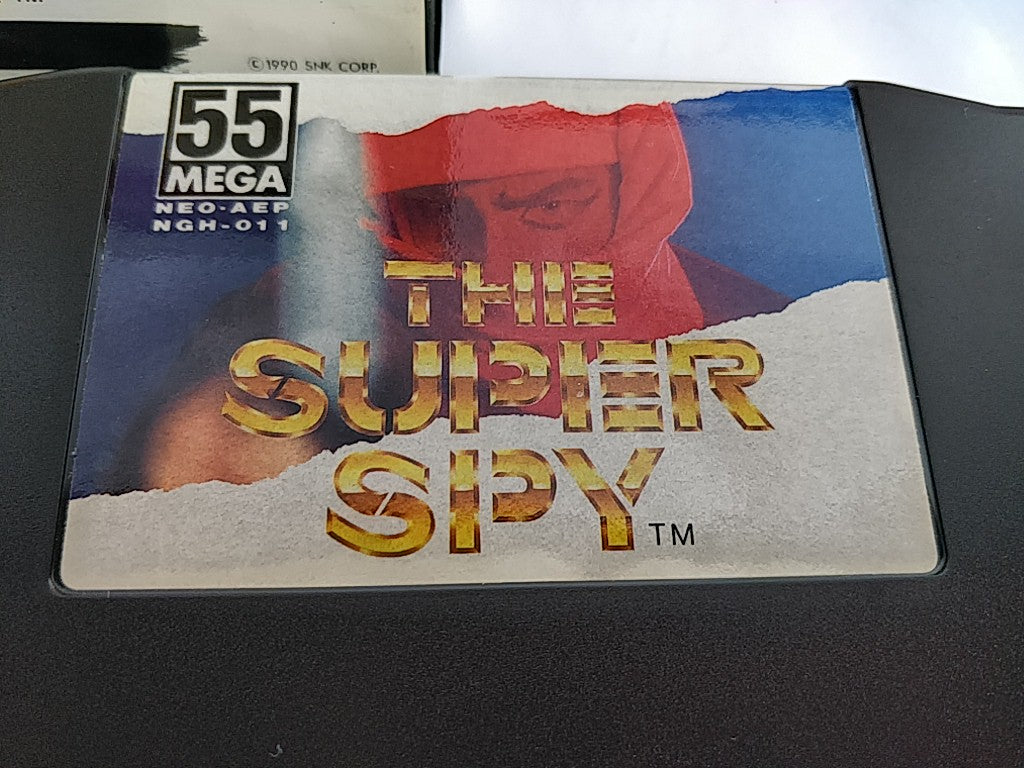 THE SUPER SPY SNK NEO GEO AES Cartridge, Manual Boxed set tested-d0524- - Hakushin Retro Game shop