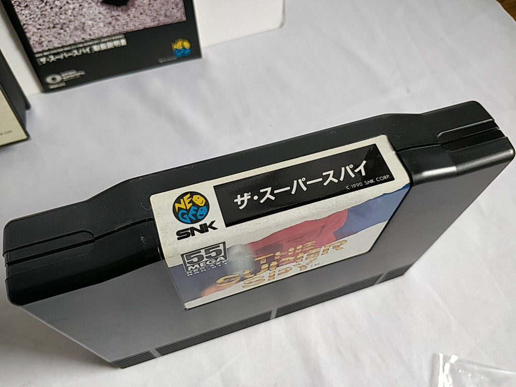 THE SUPER SPY SNK NEO GEO AES Cartridge, Manual Boxed set tested-f0821 –  Hakushin Retro Game shop