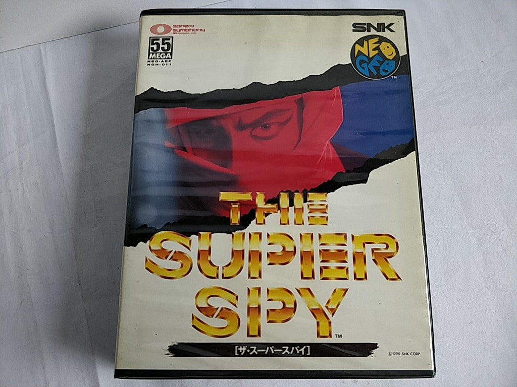 THE SUPER SPY SNK NEO GEO AES Cartridge, Manual Boxed set tested-d0524- - Hakushin Retro Game shop