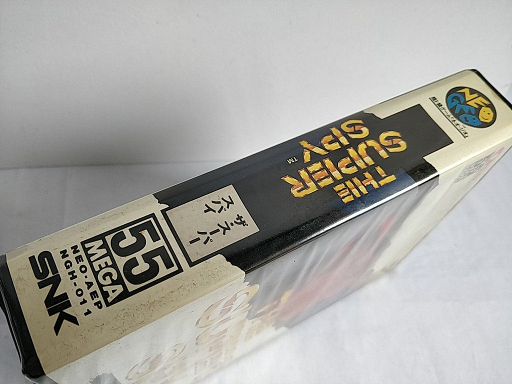 THE SUPER SPY SNK NEO GEO AES Cartridge, Manual Boxed set tested-d0524- - Hakushin Retro Game shop