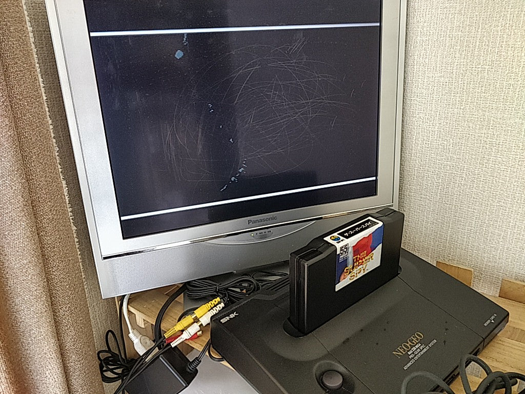 THE SUPER SPY SNK NEO GEO AES Cartridge, Manual Boxed set tested-d0524- - Hakushin Retro Game shop