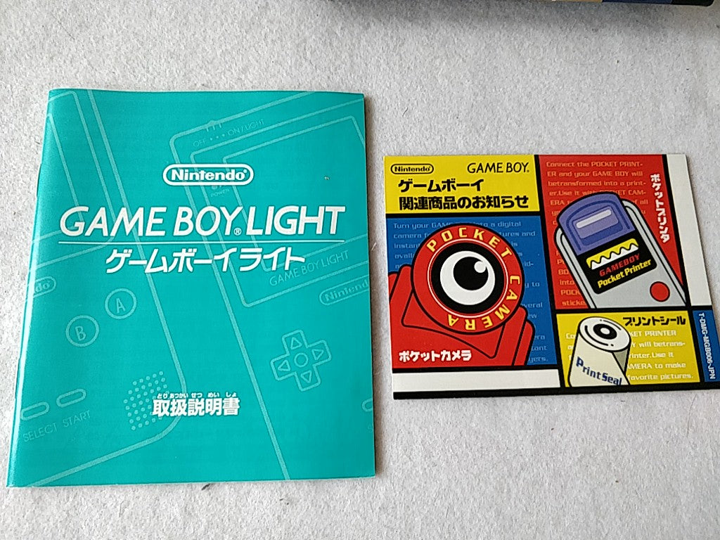 Nintendo Game boy Light Gold color console MGB-101,Manual, Boxed,Game set-d0603-