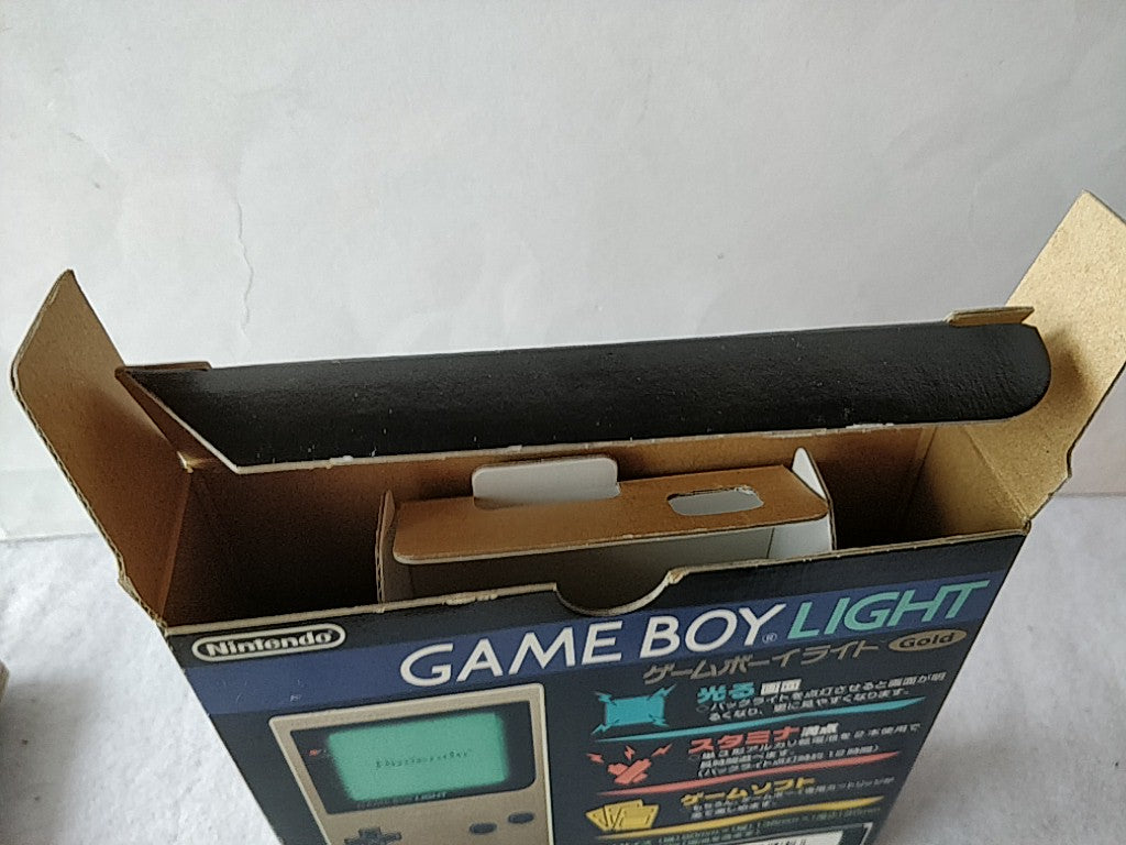 Nintendo Game boy Light Gold color console MGB-101,Manual, Boxed,Game set-d0603- - Hakushin Retro Game shop