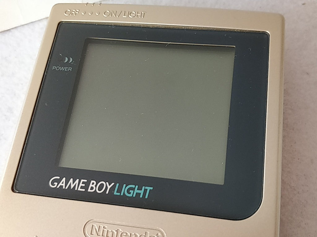 Nintendo Game boy Light Gold color console MGB-101,Manual, Boxed,Game set-d0603- - Hakushin Retro Game shop