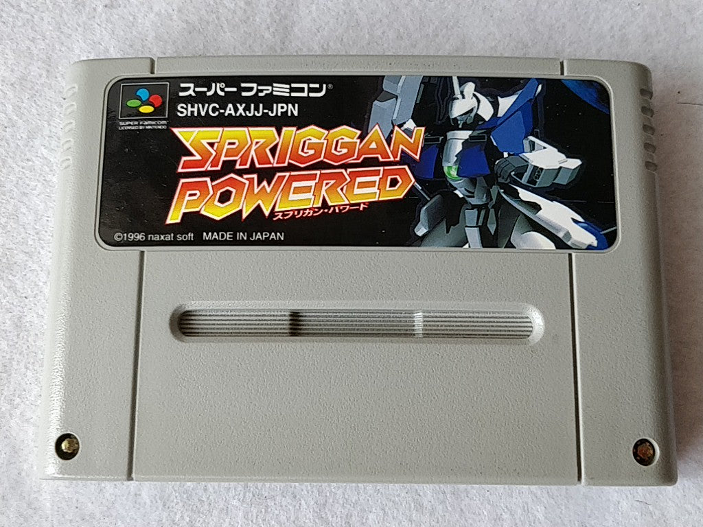 SPRIGGAN POWERED Nintendo Super Famicom SFC Cartridge,Manual,Boxed set-d0603- - Hakushin Retro Game shop