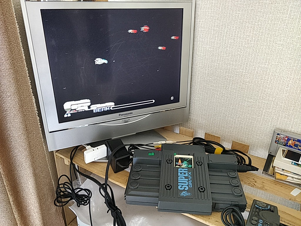 NEC PC Engine SuperGrafx (TurboGrafx-16) Console,Pad ,PSU,Game Boxed set-d0609- - Hakushin Retro Game shop